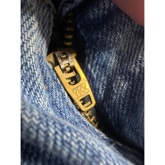 Wrangler Jeans Mens 42x30 Blue Regular Fit Authentic Denim Straight Leg YKK Zip - Picture 5 of 13